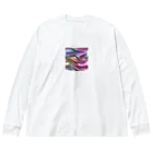 Kumamanのオーロラシルク Big Long Sleeve T-Shirt