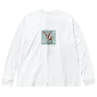 Seyadeのクリスマスに使えるトナカイグッズ Big Long Sleeve T-Shirt