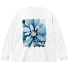 Blue @ Walkerの可愛い花 Big Long Sleeve T-Shirt