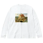 名画館のブリューゲル「バベルの塔①」　ピーテル・ブリューゲルの絵画【名画】 ビッグシルエットロングスリーブTシャツ