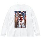 MistyStarkのプリンセスクリスマス ビッグシルエットロングスリーブTシャツ