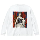 世界美術商店の聖母子と天使たち / Virgin and Child Surrounded by Angels ビッグシルエットロングスリーブTシャツ