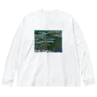 名画館のモネ「睡蓮②」　クロード・モネの絵画【名画】睡蓮シリーズ Big Long Sleeve T-Shirt