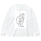 techonionの一筆bird_1 Big Long Sleeve T-Shirt