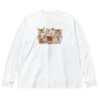 猫のきぬくんのお店のハウルくん一家　クリスマスツアー Big Long Sleeve T-Shirt