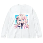 那須モバイル店のピンクの可愛いさが売りです🎵 Big Long Sleeve T-Shirt