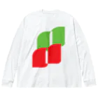 minimaltのミニマリズムデザインな気分　葉っぱ Big Long Sleeve T-Shirt