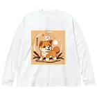 dcgnori／ワンコ画像の柴犬、縄文☆彡古代くん Big Long Sleeve T-Shirt