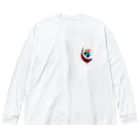 WINE 4 ALLの国旗とグラス：南アフリカ（衣類） Big Long Sleeve T-Shirt