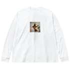 kimagireの跳ねネコ Big Long Sleeve T-Shirt