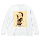 PALA's SHOP　cool、シュール、古風、和風、の風刺画のような顔、エーリッヒ・ヴィヒマン、1923年 Big Long Sleeve T-Shirt