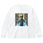 しゅ～とshopのスカルのグッズ Big Long Sleeve T-Shirt