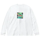 カズの「清流の住人」 Big Long Sleeve T-Shirt