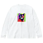 SuperTrioのCOLOR CAT ビッグシルエットロングスリーブTシャツ