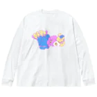 べ椅子の架空アニメロゴ(やにわにぱにっく) Big Long Sleeve T-Shirt