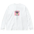 kuchibueyaのチワワ　 Big Long Sleeve T-Shirt