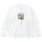 自然の非日常の走るフェレット Big Long Sleeve T-Shirt