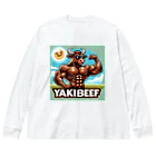 muscle_laboのYAKIBEEF ビッグシルエットロングスリーブTシャツ