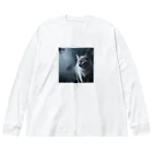 ZZRR12の「境界を見つめる猫の眼差し」 Big Long Sleeve T-Shirt