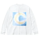 もなころショップの三日月　パステルアート Big Long Sleeve T-Shirt