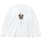 かわいい女の子とシュールな絵の擬態キノコ Big Long Sleeve T-Shirt