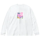 Sweet_moonLaboのHawaii　海とハイビスカス Big Long Sleeve T-Shirt