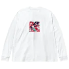 総柄専門店のトランプ柄 Big Long Sleeve T-Shirt