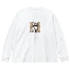 omamesan-1999のドッド絵　トイプードル Big Long Sleeve T-Shirt