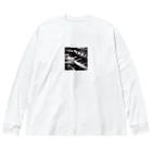 ほっこり絵音舎のビンテージ風ピアノの魔術師 Big Long Sleeve T-Shirt