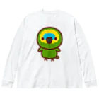 いんこ屋堂のアオボウシインコ Big Long Sleeve T-Shirt