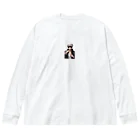 かわいい女の子とシュールな絵の五條　悟飯 Big Long Sleeve T-Shirt