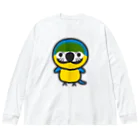 いんこ屋堂のルリコンゴウインコ Big Long Sleeve T-Shirt