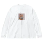 ミシンの猫 Big Long Sleeve T-Shirt