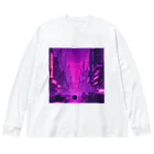 3tomo6's shopのpurple Big Long Sleeve T-Shirt