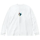 かわいい女の子とシュールな絵のペソギソ Big Long Sleeve T-Shirt