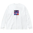 shigetomeのネオンナイト Big Long Sleeve T-Shirt