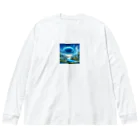 shigetomeのサファイア・スカイズ Big Long Sleeve T-Shirt