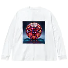 3tomo6's shopの赤い水晶 Big Long Sleeve T-Shirt