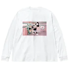 CHIKUSHOの蒸気船ウィリー シャツ Big Long Sleeve T-Shirt