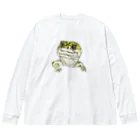 かなへびくん のヒョウモントカゲモドキ（かなへびくん） ビッグシルエットロングスリーブTシャツ