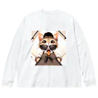 meow-sunniesのスマートニャンコ ビッグシルエットロングスリーブTシャツ