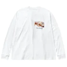 マイクロブタのまっはくんのI'm sleepy. ビッグシルエットロングスリーブTシャツ