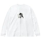 kibou0304の音楽を聴く女の子 Big Long Sleeve T-Shirt