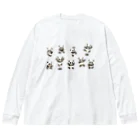 segasworksの功夫のパンダちゃん（横構図） Big Long Sleeve T-Shirt