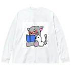 Kujakuの朗読猫 Big Long Sleeve T-Shirt