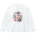 ファンシーTシャツ屋のパステルカラーの花束 Big Long Sleeve T-Shirt