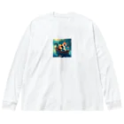 桜猫店-sakuraneko-の釣り猫君 Big Long Sleeve T-Shirt