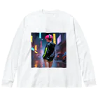 shiba9のCyber Girl Big Long Sleeve T-Shirt