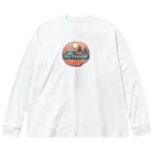 ファンシーTシャツ屋のアウトドアーワッペン夕日 Big Long Sleeve T-Shirt