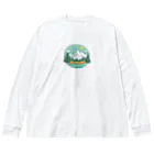 ファンシーTシャツ屋のアウトドアーワッペン Big Long Sleeve T-Shirt